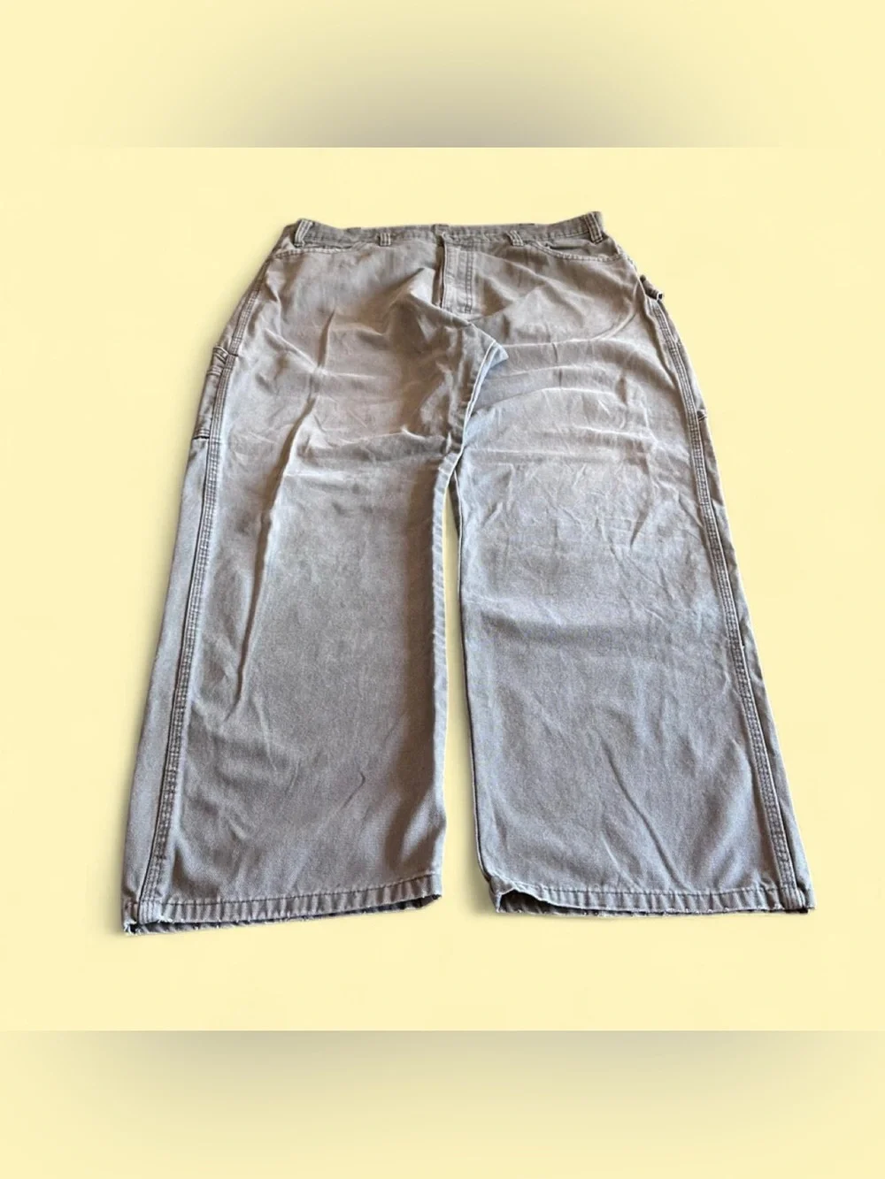 Vintage Dickies Carpenter Pants Beige Faded Workwear Men’s 36